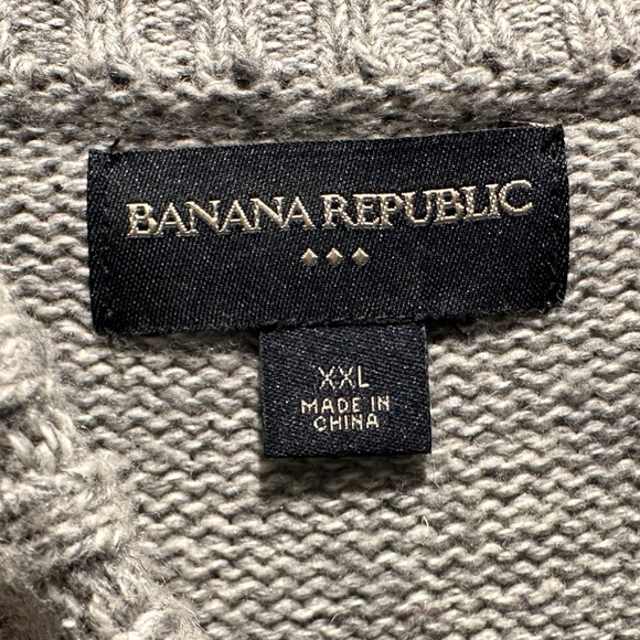 Banana Republic Shawl Collar Sweater Men’s Sz XXL - Picture 3 of 6